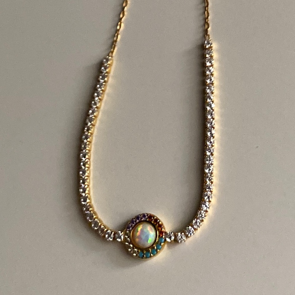 Native Gem TENNIS BRACELET- SHIMMER 14K GOLD VERMEIL